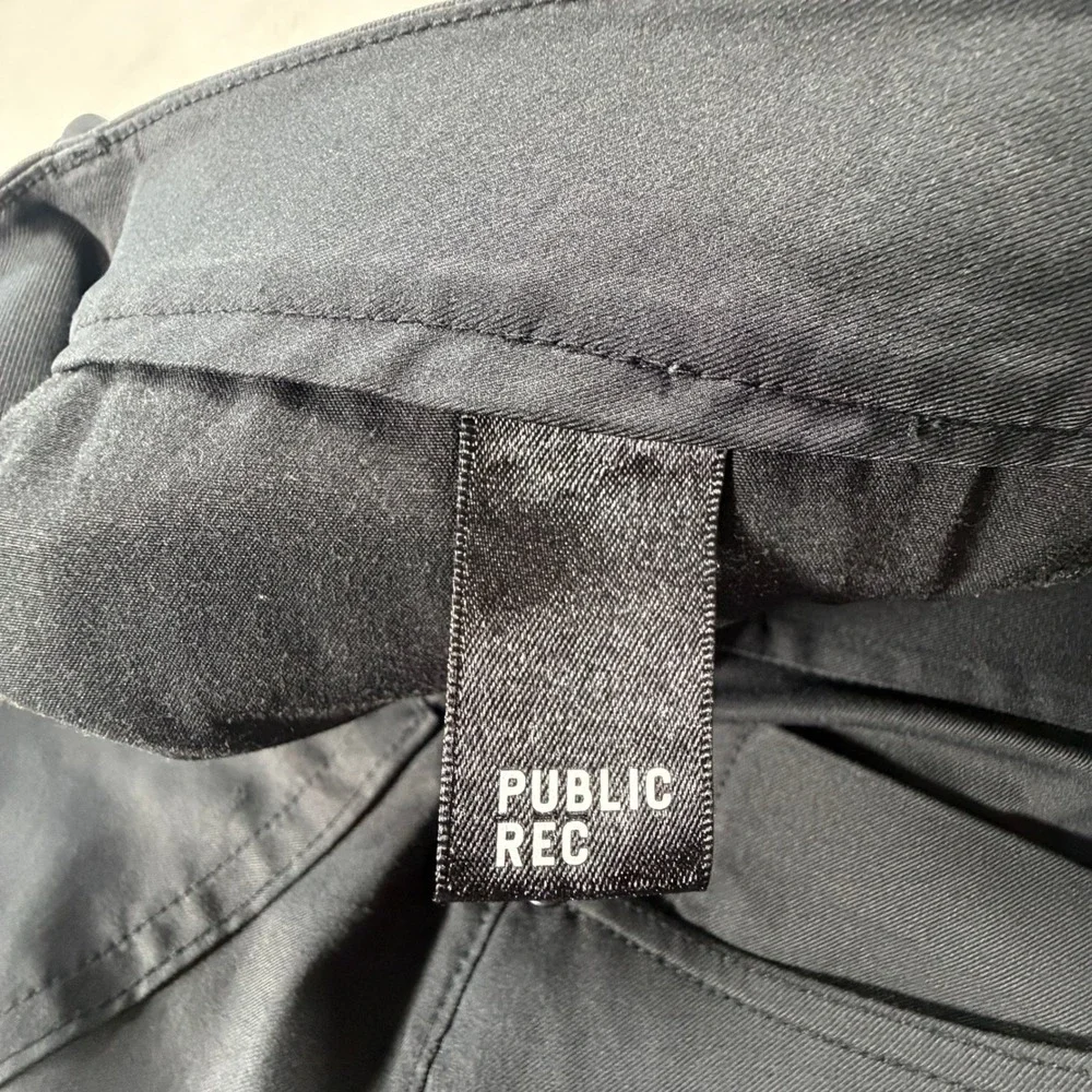 Public Rec Mens Workday Pants Black 36x30 Tapered Stretch Golf Commuter Chino